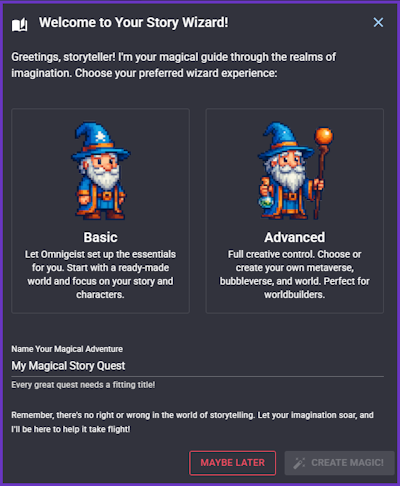 Omnigeist Wizard Screenshot